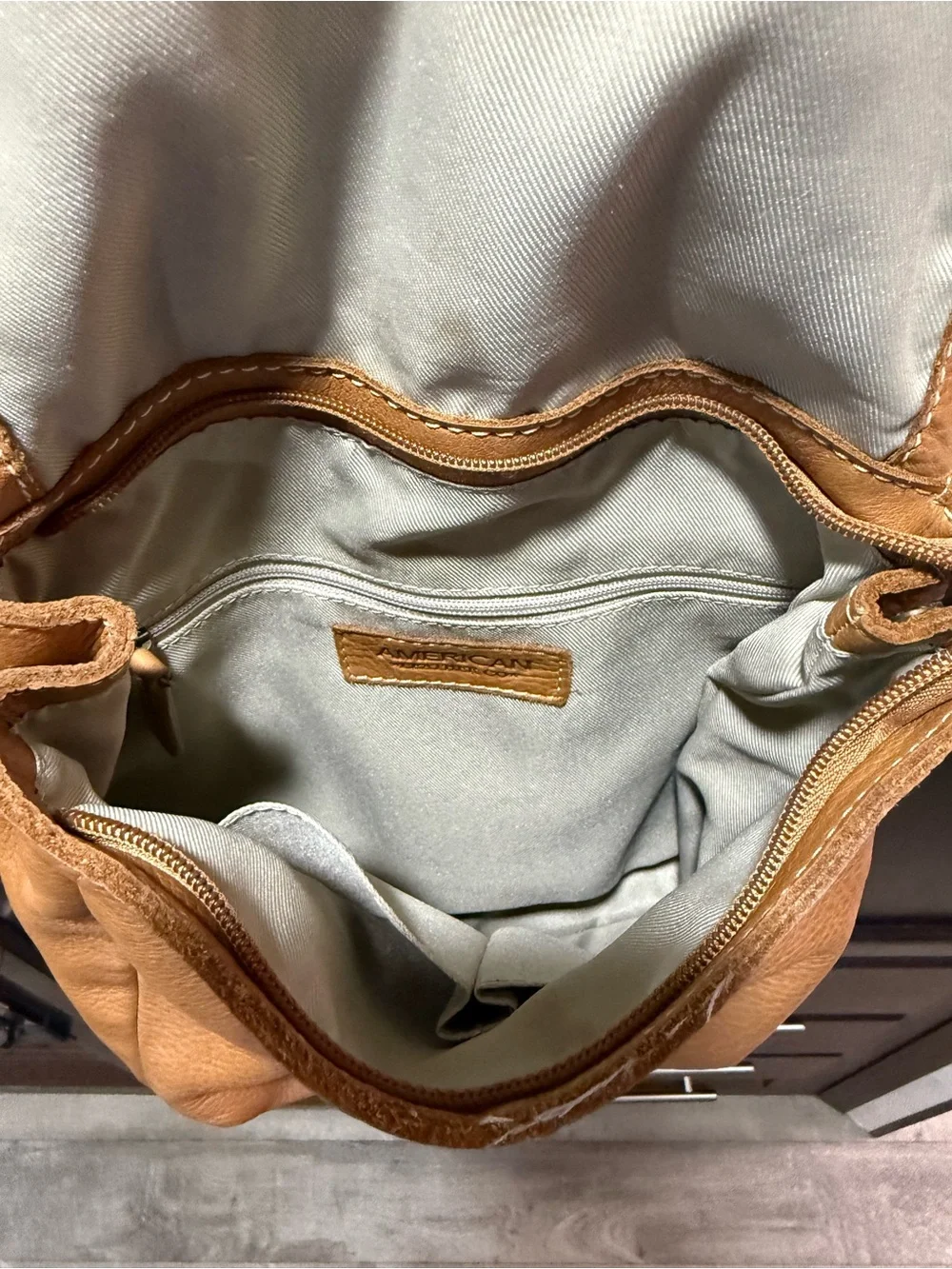 American Leather Co Tan Leather Backpack